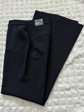 NEW Express Editor 6R Black Flare Trouser High Rise Pants ~ 6 Capsule